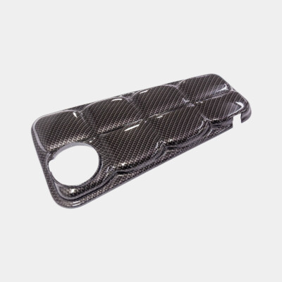 C6 Corvette Coolant Tank Cover, Hydro Carbon Fiber