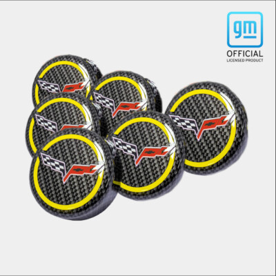 C6 Corvette Cap Covers Set Hydro Carbon Fiber