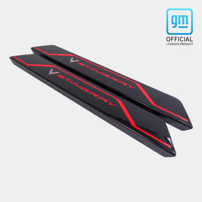 C8 Corvette 2020-2026 Sill Plate Covers Stingray Text