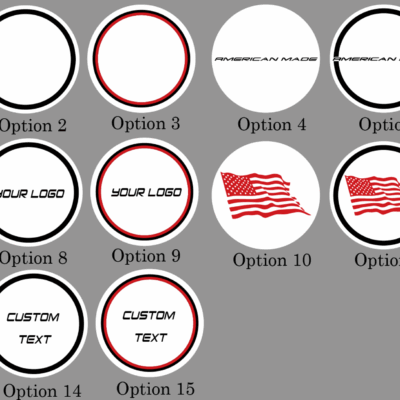 C8 Corvette Coupe Dome Caps 2PC 2020-2025